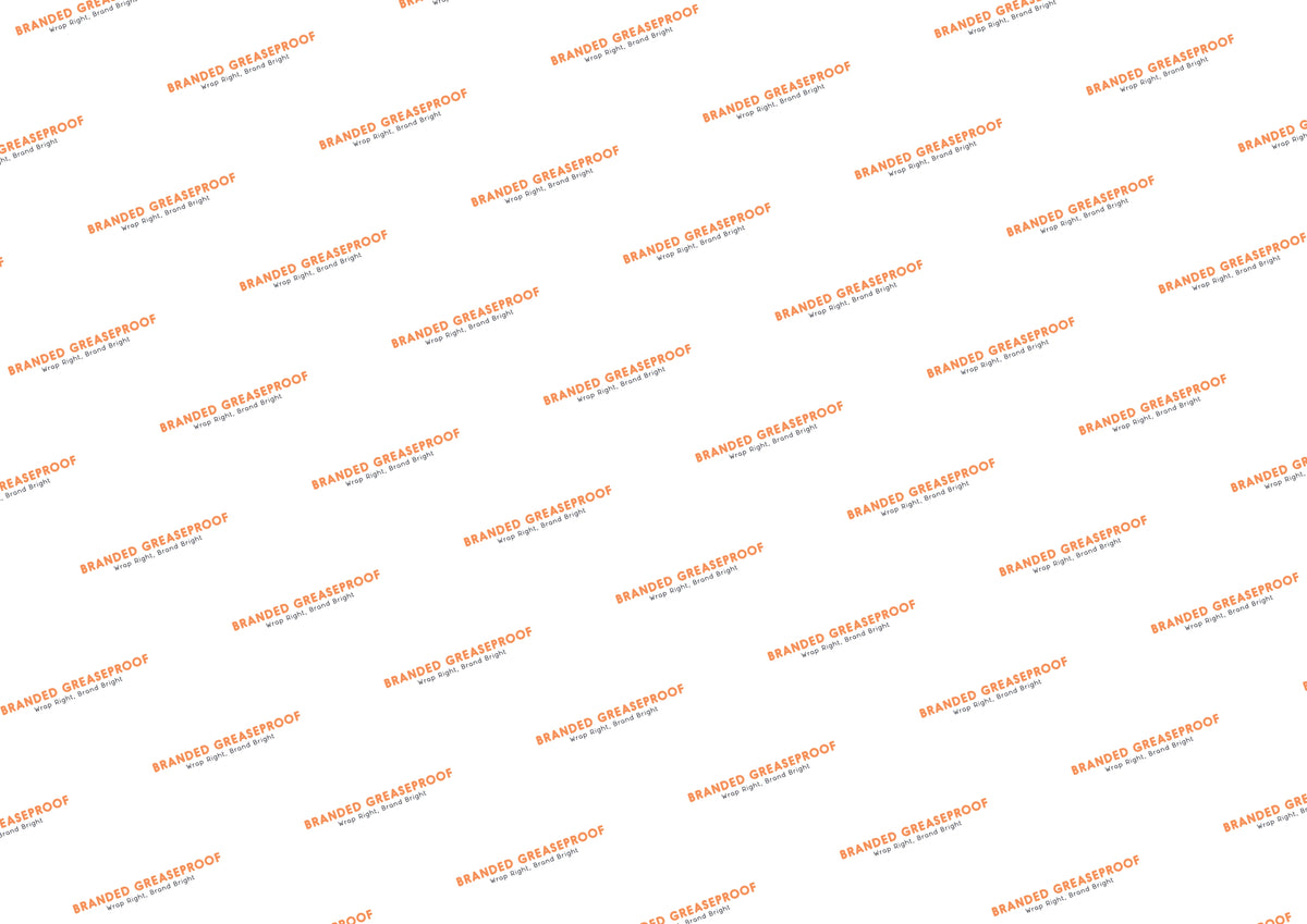 Custom-printed branded greaseproof paper – 297 x 210mm sheet