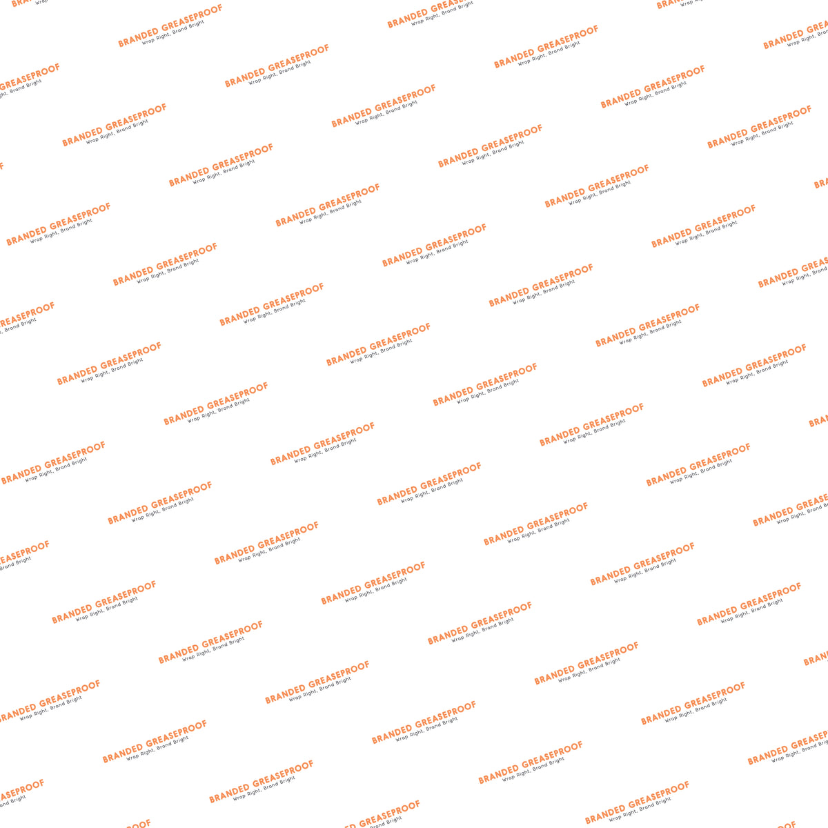 Custom-printed branded greaseproof paper – 335 x 335mm square sheet